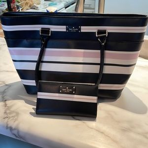 kate spade large purse with matching wallet